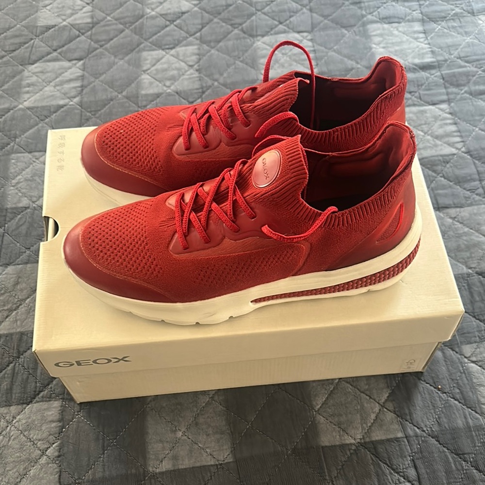 Geox Men's Red Sneakers
